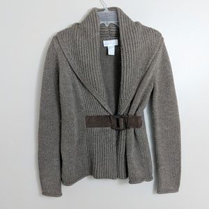 Soft Surroundings chunky sweater cardigan size XS